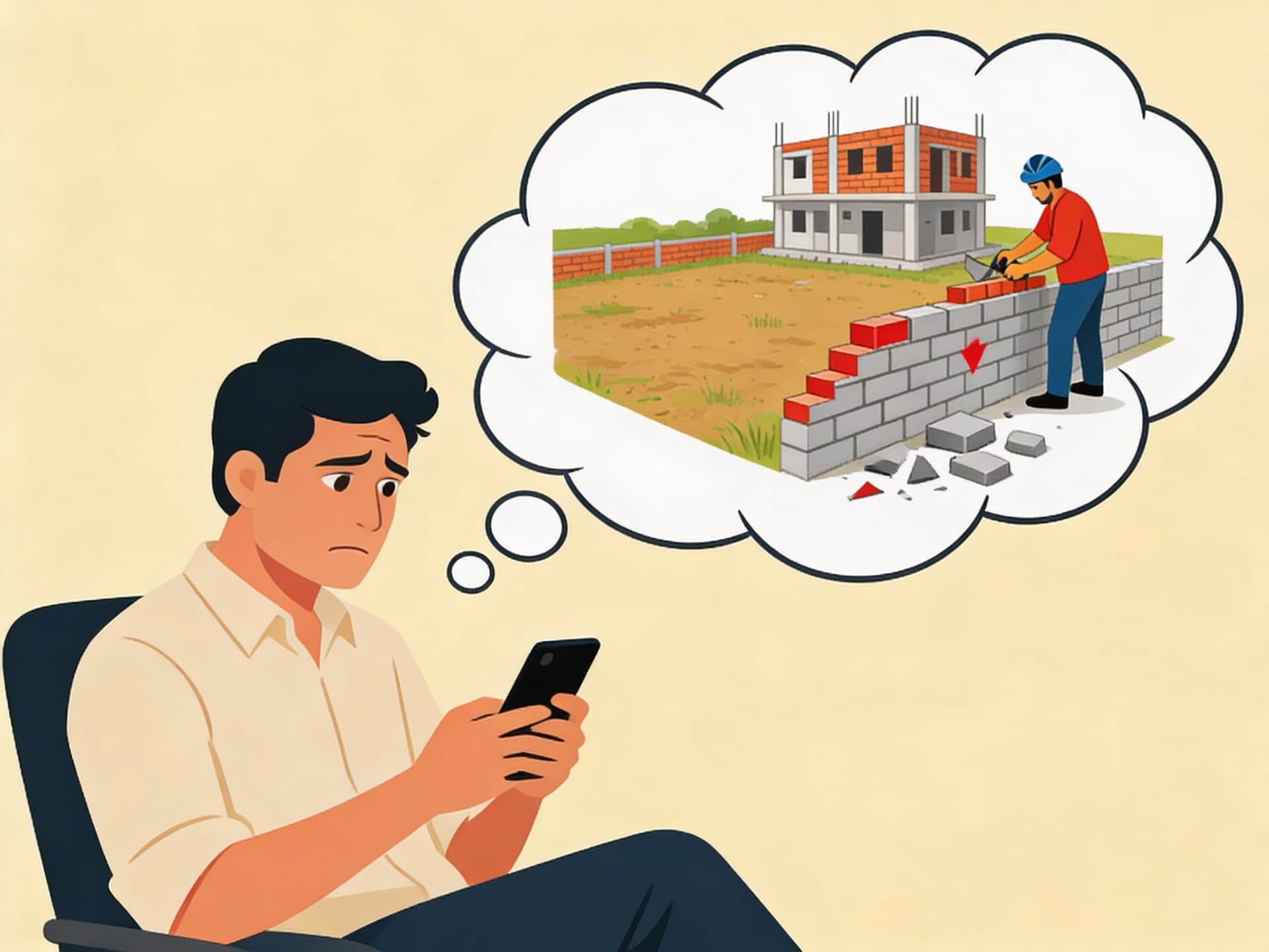 Unmonitored vacant property with overgrown surroundings